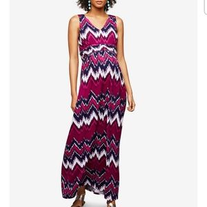 Maternity: V-neck maxi dress